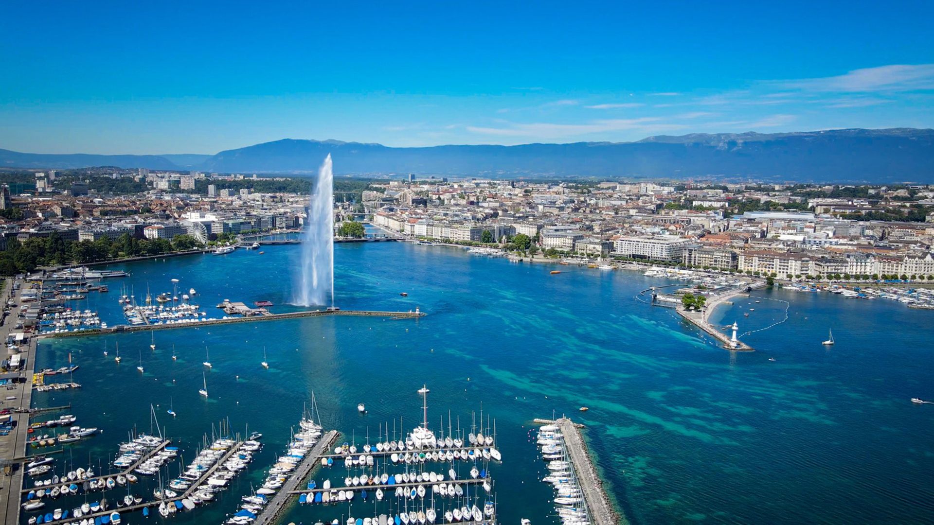 L'image montre la ville de Genève.