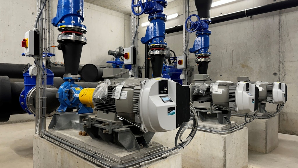 Blick auf die Pumpen der Seewasserfassung der BLS-Werkstätte