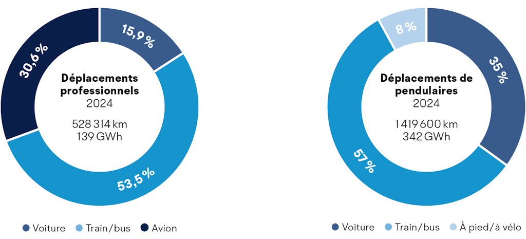 Rapport Énergie et Climat 2024 - Déplacements professionnels