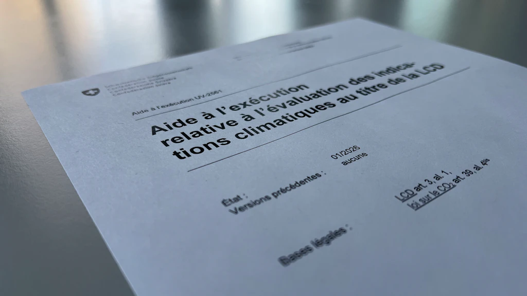 OFEV aide execution indications climatiques