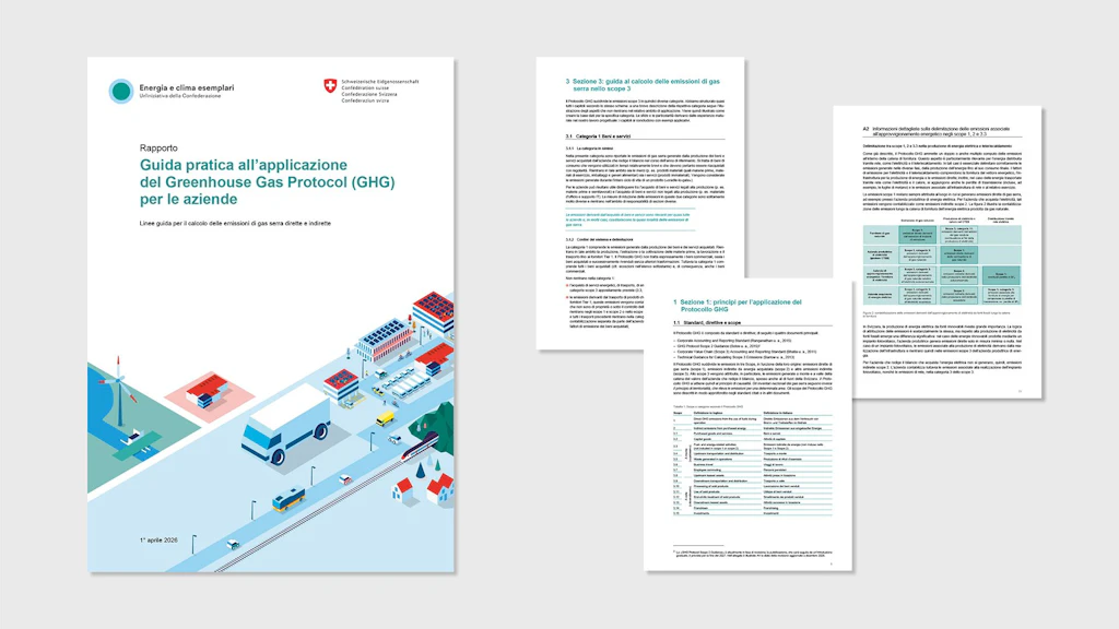 Immagine di copertina della guida pratica per l’applicazione del GHG Protocol.